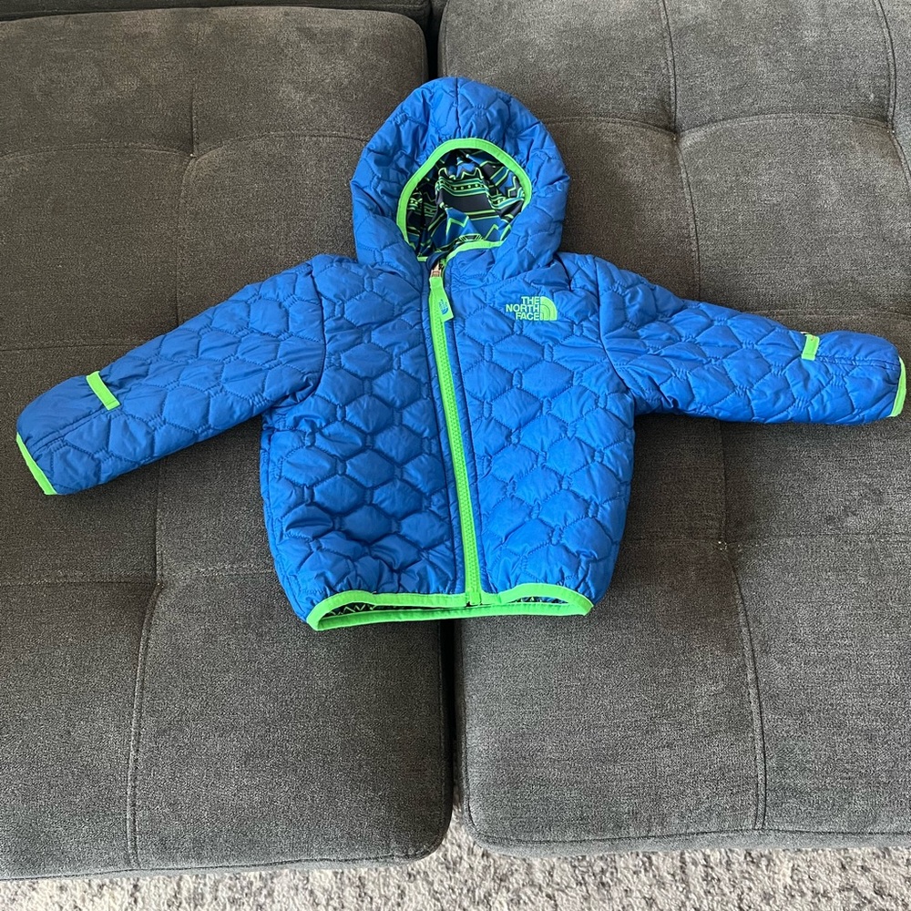 Blue Reservable toddler North Face coat